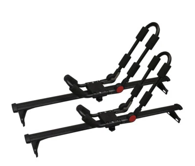 BRIGHTLINES Cross Bars Roof Kayak Rack Combo Compatible 2018-2025 Jeep Compass Foto 1 de 4
