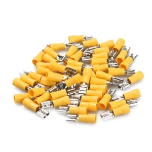 100PCS12-10 Gauge Male Female Spade Quick Disconnects Electrical Wire Connectors - Picture 1 of 12