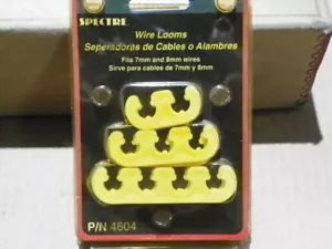Spectre 4604 Yellow Spark Plug Wire Looms 7 & 8 mm Wires Set of 6 - Picture 1 of 2