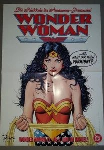 POSTER: WONDER WOMAN - WUNDERGIRL - DINO VERLAG 1998 - TOP - Picture 1 of 1