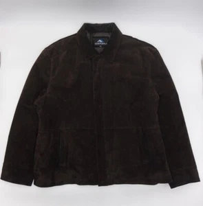Size XXL - Vintage Denali Leather Suede Jacket Dark Brown - Picture 1 of 9