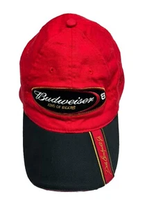 Dale Earnhardt Jr 8 Racing Budweiser Hat Red Cap Adult One Size Fits Most NASCAR - Picture 1 of 13