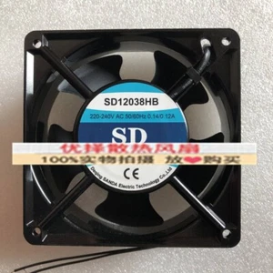 1 PCS SD Fan SD12038HB AC220-240V 12038 12cm 2 wire Cabinet cooling fan - Picture 1 of 2