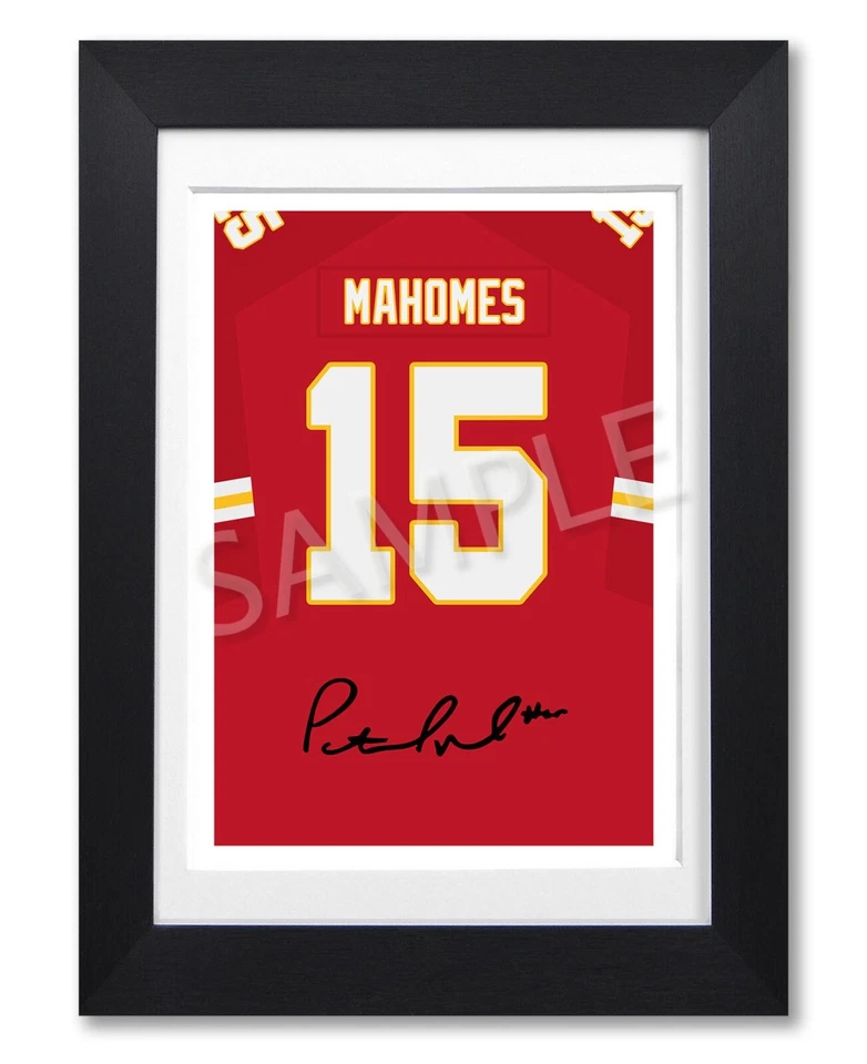 PATRICK MAHOMES KC CHIEFS SIGNED POSTER PRINT PHOTO AUTOGRAPH JERSEY SHIRT GIFT - Image 1 of 1