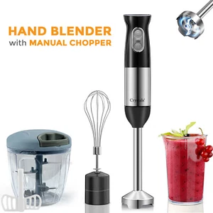 Manual Food Chopper Pull Cord Vegetable 1000W Hand Blender Kitchen Beaker Whisk - Picture 1 of 21