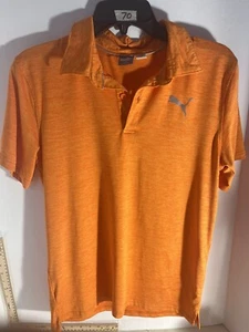 Puma Golf Boys Orange Dry Cell SS Polo Shirt Size XL (38 Chest) Mint Condition - Picture 1 of 4