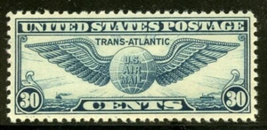 US Scott C24 Transcontinental Airmail Perf. 11 Mint NH  - Picture 1 of 1