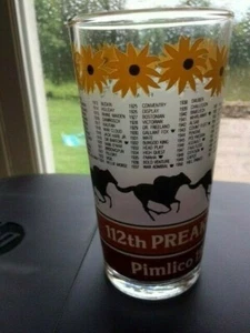 Kentucky Derby 1987 112th Preakness Pimlico Glass Mint Julep Glass Horse Race - Picture 1 of 10