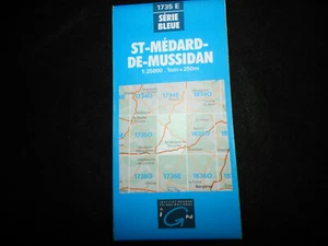 carte IGN bleue 1735 E st medard de mussidan 1980 - Picture 1 of 1