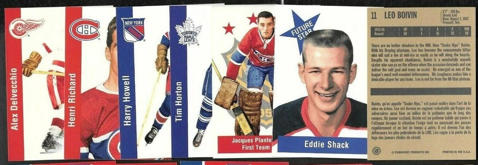 1994-95 MISSING LINK 1956-57 PARKHURST NHL HOCKEY CARD 1-180 SEE LIST - Image 1 of 1