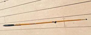 Antique 5' Greenheart Boat Fishing Rod-Brass Fittings-Unmarked-Very Good - Picture 1 of 4