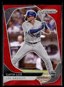 Gavin Lux 2020 Panini Prizm #198 Red Prizm RC Los Angeles Dodgers - Bild 1 von 2