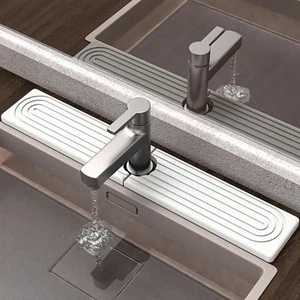 Faucet Mat for Kitchen Sink - Super Absorbent Diatomite Fast Drying Stone, Quick - Picture 1 of 6