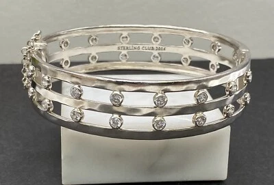 Brazalete Brazalete Silpada Circonita Cúbica Plata Esterlina Club Incentivo Premio Foto 1 de 3