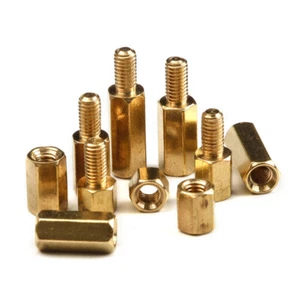 300Pcs M3 Brass Copper Pillar Stand Off Hex Column Spacer Threaded Screw Nut - Picture 1 of 23