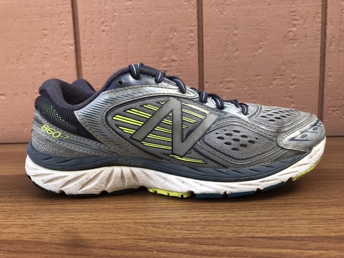 New Balance 860 V7 M860 M860GY7 Men US 8 D Grey Yellow Running Sneaker Shoes C7