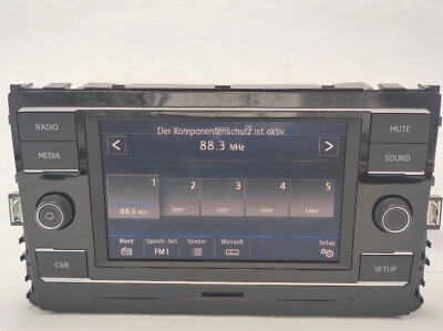 NEU Orig VW Golf 7 Facelift Passat B8 Radio Bedieneinheit Touch Color 5G6035867 - Bild 1 von 4
