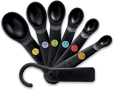 OXO Good Grips 7 Piece Measuring Spoons Set With Scraper Dishwasher Safe NEW - Image 1 of 4