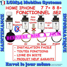 BOUTON HOME FONCTIONNEL + NAPPE IPHONE 7 7PLUS 7+ 8 8PLUS 8+ SE2020