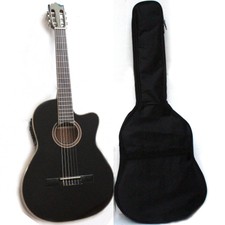 Musoo classic guitar with 4brand EQ thin body with gig bag in black color
