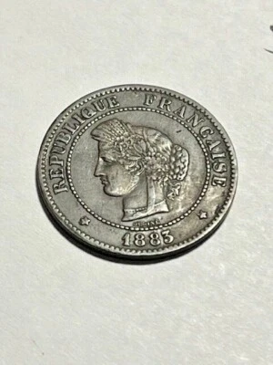 1883-A France Five Centimes VF #17088 - Image 1 of 2