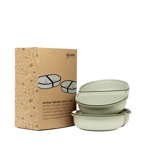 SureFeed Split-Schale 2er Set grau für Mikrochip Futterautomat - Bild 1 von 1