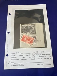 Frankreich C23-27 Luftpost Briefmarkensatz (1949-50) postfrisch NH XF kompletter Satz - Bild 1 von 5