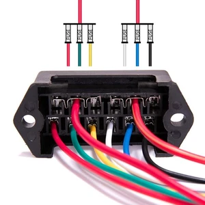 6-Way Fuse Holder 2-Input 6-Output Fuse Panel Holder Fuses Docking Connector Atc - Picture 1 of 5