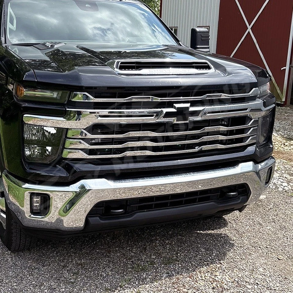 Tapicería de parrilla cromada PARA 2024-2026 Chevy Silverado 2500 3500 HD Foto 1 de 4