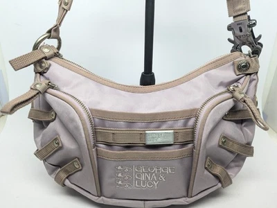 George Gina & Lucy "IMYOURS Hinckley" Shoulder Bag – Lavender Beige – Pre-Owned - Image 1 of 4