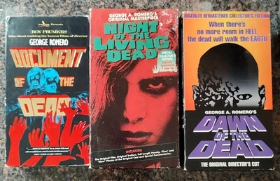DOCUMENT OF THE DEAD NIGHT OF THE LIVING DEAD DAWN OF THE DEAD DIRECTORS CUT VHS - Image 1 of 4
