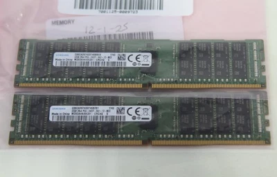 MÓDULOS DE MEMORIA SAMSUNG 32GB PC4-19200 DDR4 RDIMM | M393A4K40CB1-CRC4Q | LOTE DE 2 Foto 1 de 3