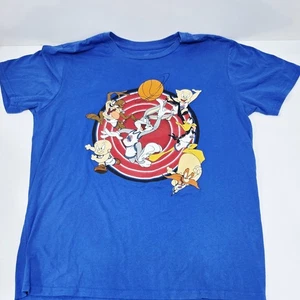 NEW BLUE Space Jam Looney Tunes Tune Squad T-Shirt Men’s Large Blue Graphic Tee - Picture 1 of 4