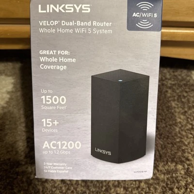 Linksys - Velop Mesh Router - Model- VLP01  - AC1200 - Dual Band Wifi - Image 1 of 4