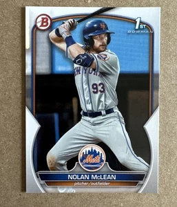 2023 Bowman NOLAN MCLEAN 1st Rookie #BD-96 NEW YORK METS MLB Baseball RC Karte - Bild 1 von 10