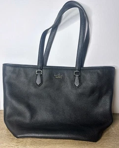 Kate Spade Jana Black Pebbled Leather Jackson Street Tote/Purse - Picture 1 of 6