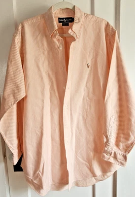 Ralph Lauren Yarmouth Rayas Naranja Blanco Rayas 15.5-32 Foto 1 de 4