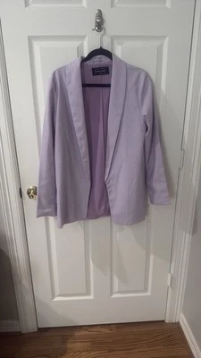 Blazer The Fifth Label púrpura lavanda con cuello chal mediano 6 Anthropologie Foto 1 de 3