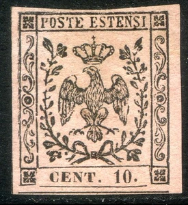 ASI Modena 1857 Nr. 9 - 10 Cent. rosa * (l025) - Bild 1 von 2