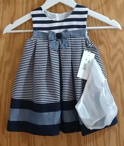 Bonnie Jean exclusive Size 18 Months Girl’s Occasion Party Dress Sleeveless NEW - Picture 1 of 11