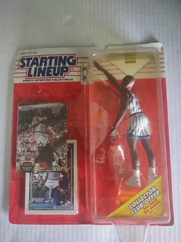 1993 Kenner Starting Lineup Shaquille O'Neal Orlando Magic Action Figure 2 Cards Cover