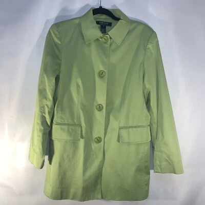 Chaqueta con botones para mujer Parisian Signature verde lima talla M #903 Foto 1 de 4
