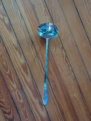 Sopa ponche Reed & Barton festividad placa de plata 15" LADLE 1901 XL de colección Foto 1 de 3