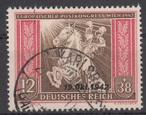 DR 1942, MiNr. 825 I ,gestempelt,Plattenfehler. - Bild 1 von 2