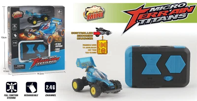 RC Micro 1/64 BUGGY W/ Turbo Micro Terrain Titans RC 2.4ghz *BLUE BUGGY* - Image 1 of 4