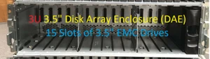 EMC VNX5200 Storage Array 046-004-212 3U Disk Array Enclosure (DAE) 3.5" - Picture 1 of 10