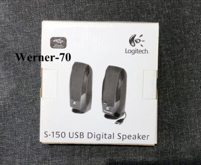 Logitech S-150 Digital USB Lautsprecher, Multimedia Speaker S150 schwarz, NEU - Bild 1 von 3