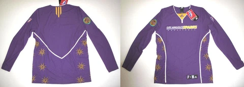 ADIDAS WNBA LOS ANGELES SPARKS WOMEN'S SHOOTING SHIRT 2XL Cover