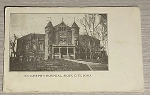 Postcard St Joseph’s Hospital Sioux City Iowa IA Postmark 1910 - Picture 1 of 2