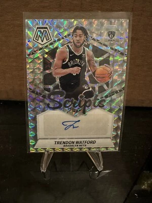 2023-24 Panini Mosaic Trendon Watford Mosaic Scripts Auto #MS-WAT Nets - Image 1 of 2